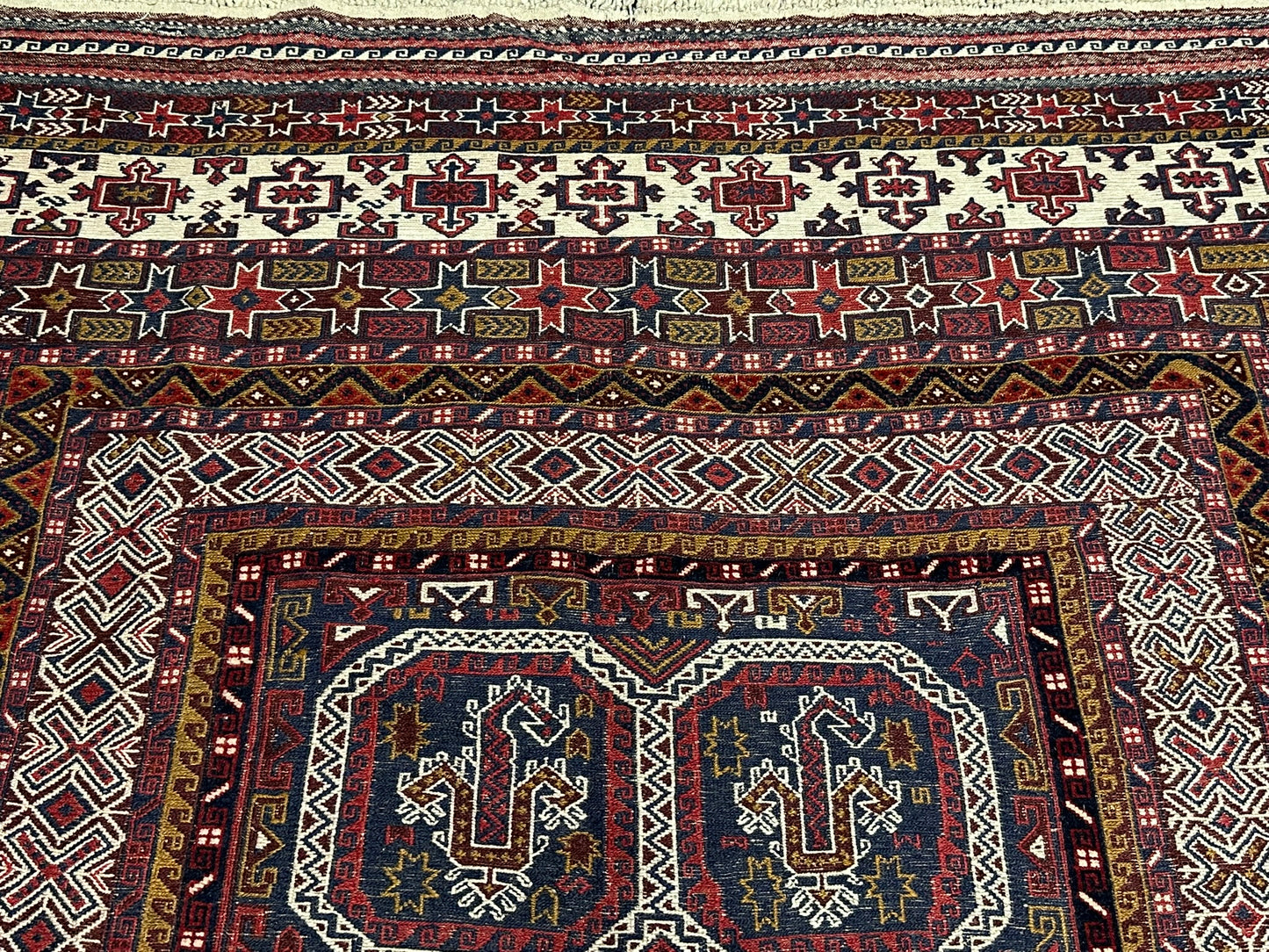 Orientteppich handgeknüpft Sumak Kelim Semi Antik 280x167 cm