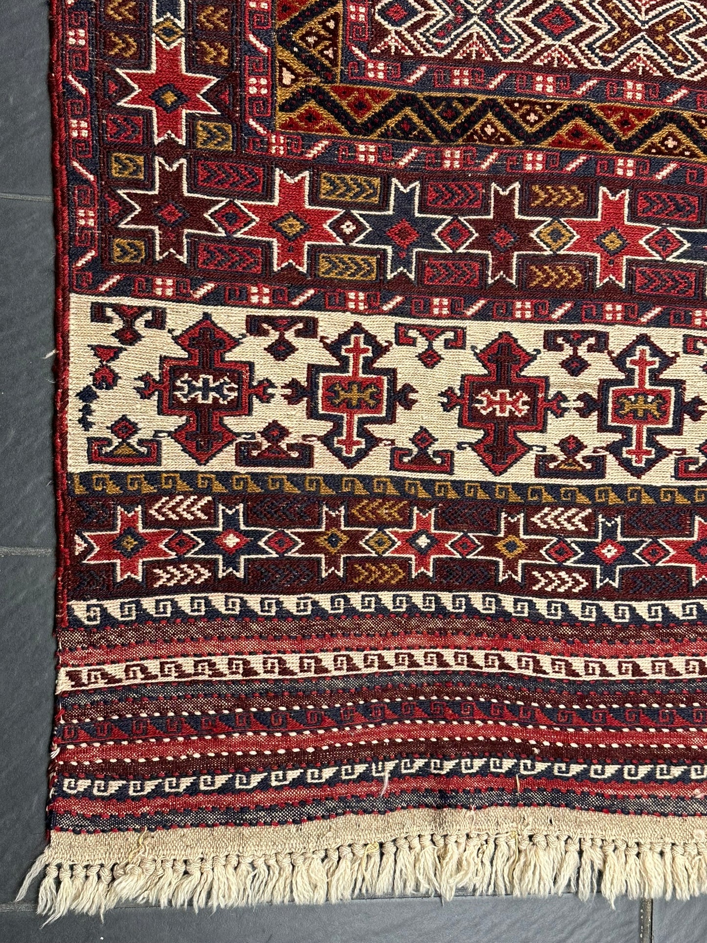 Orientteppich handgeknüpft Sumak Kelim Semi Antik 280x167 cm