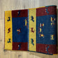 Moderner Gabbeh Teppich handgeknüpft Läufer 125x60cm