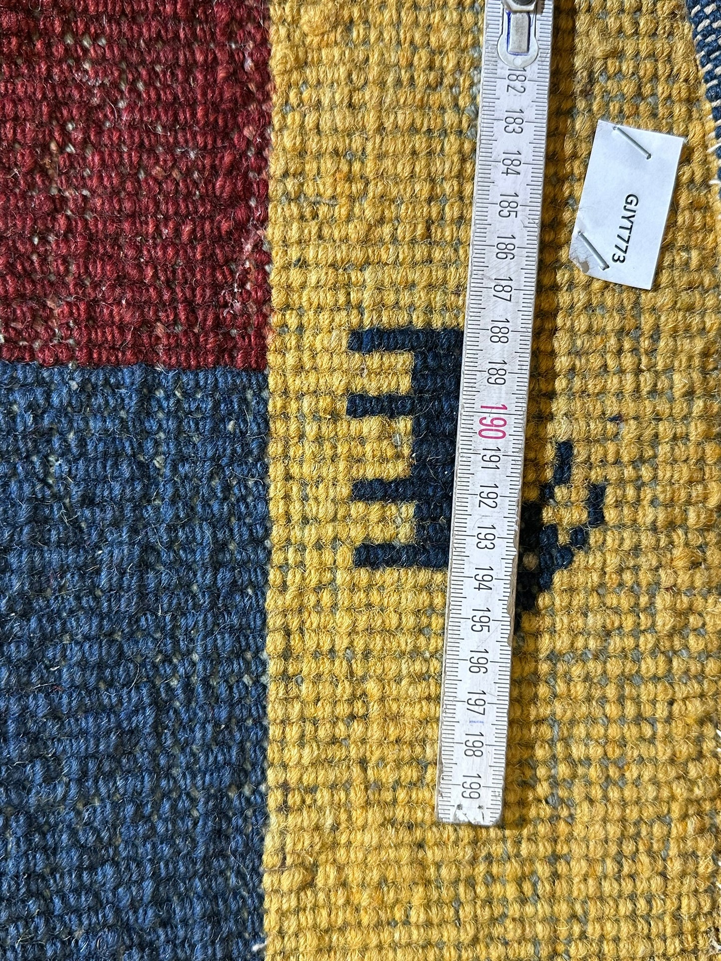 Moderner Gabbeh Teppich handgeknüpft Läufer 125x60cm