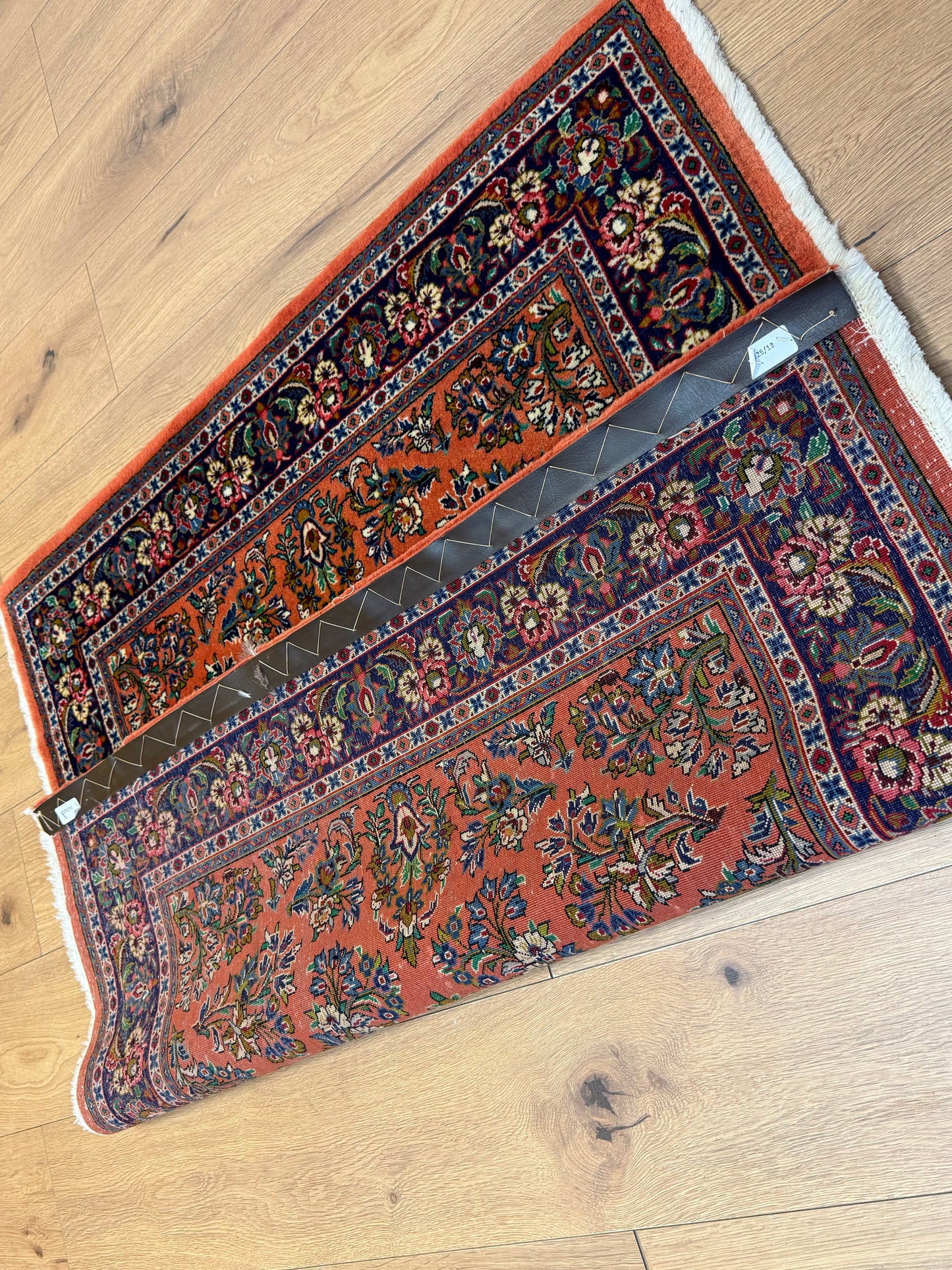 Orientteppich Sarough – Handgeknüpft, Sehr Fein, Korkwolle, 110 x 106 cm