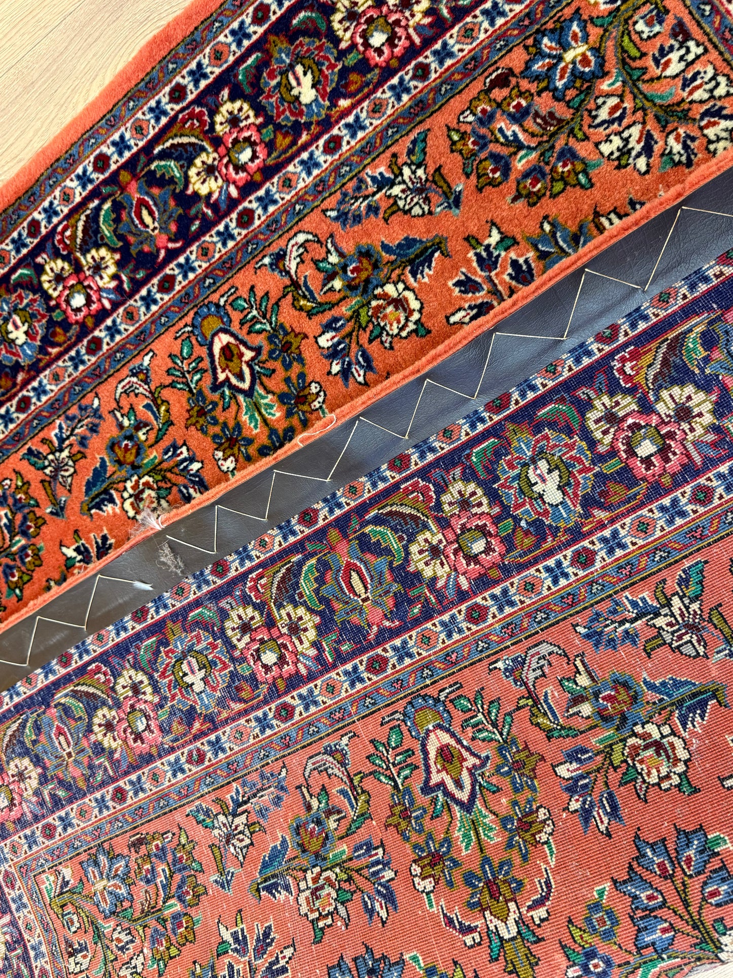 Orientteppich Sarough – Handgeknüpft, Sehr Fein, Korkwolle, 110 x 106 cm