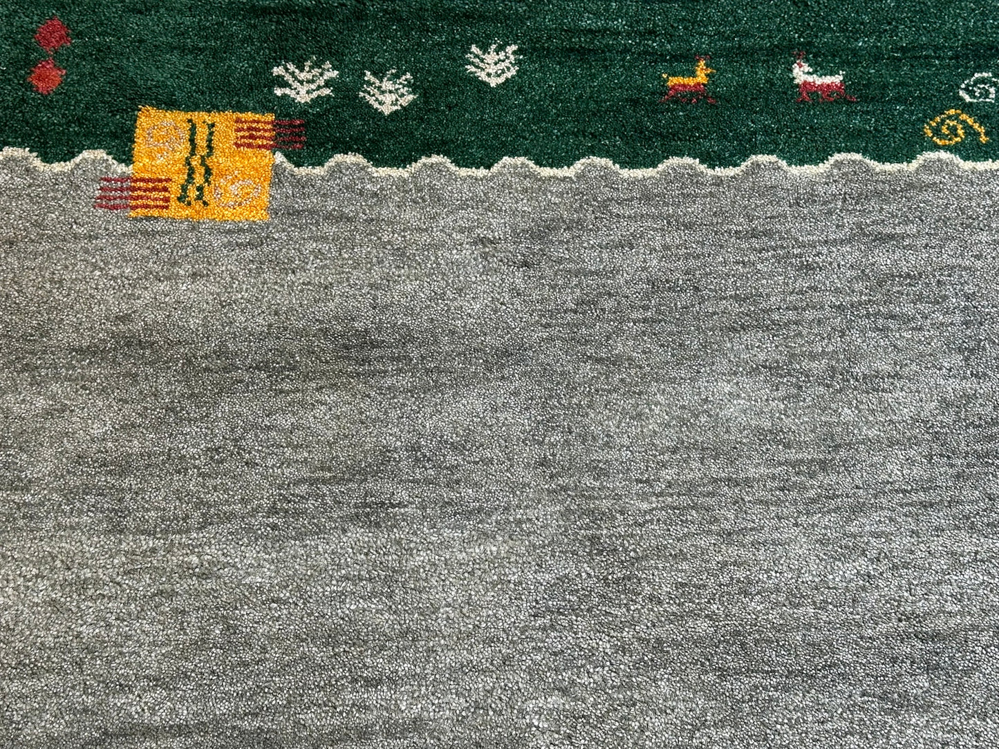 Moderner Gabbeh Teppich handgeknüpft 183x123 cm