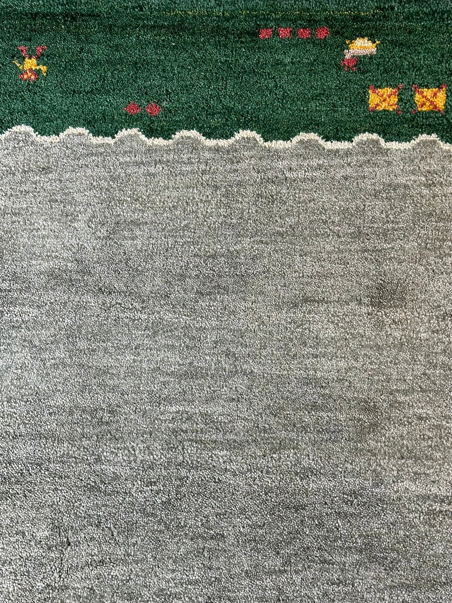Moderner Gabbeh Teppich handgeknüpft 183x123 cm