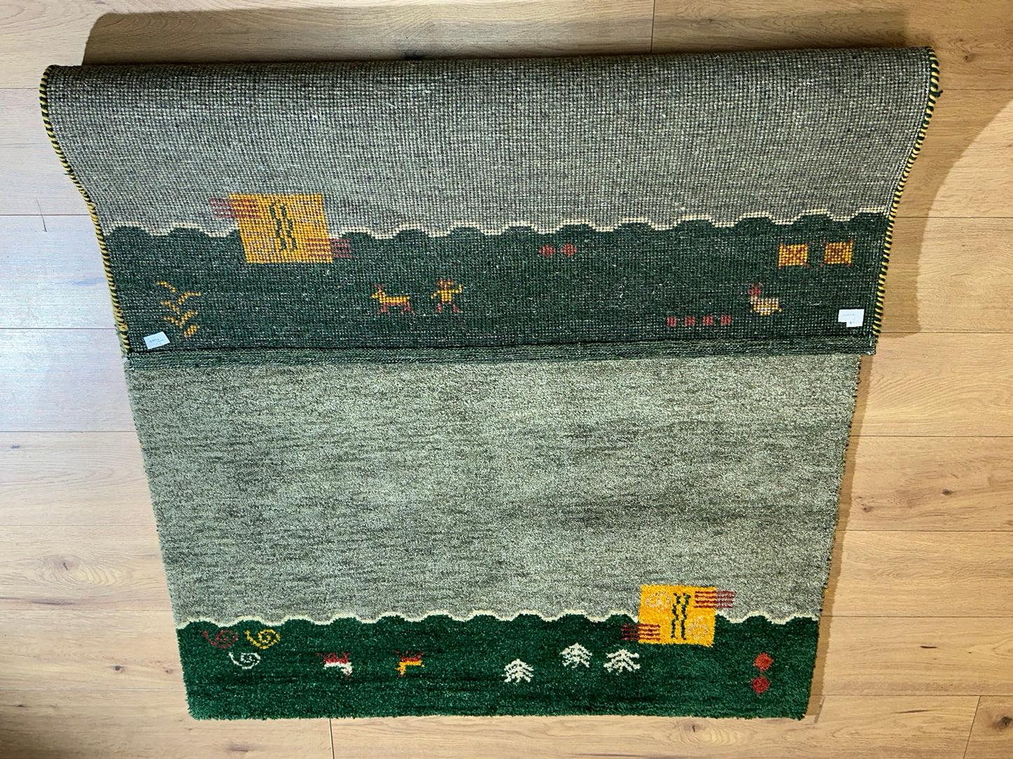 Moderner Gabbeh Teppich handgeknüpft 183x123 cm