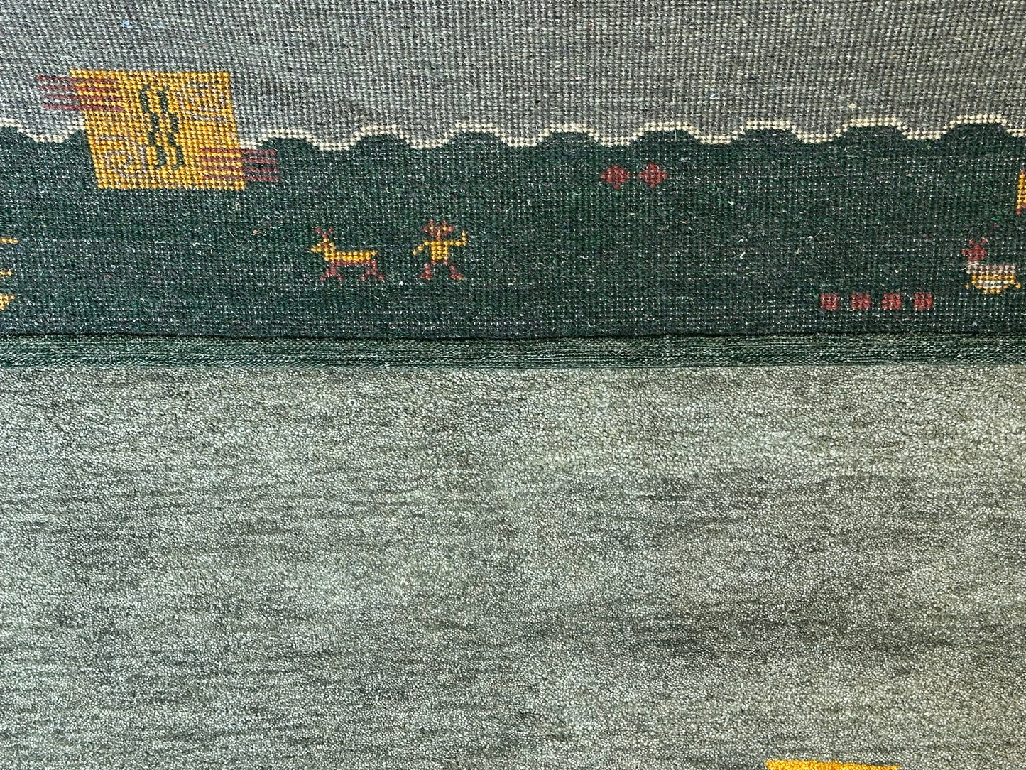 Moderner Gabbeh Teppich handgeknüpft 183x123 cm