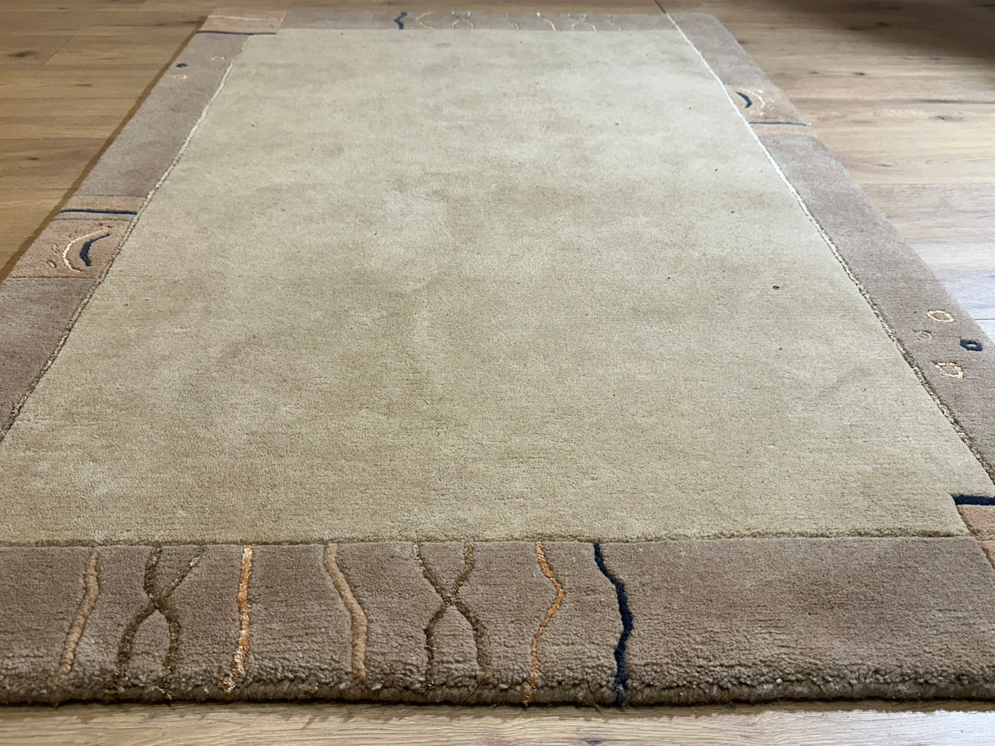Moderner Gabbeh Teppich handgeknüpft 180x120 cm