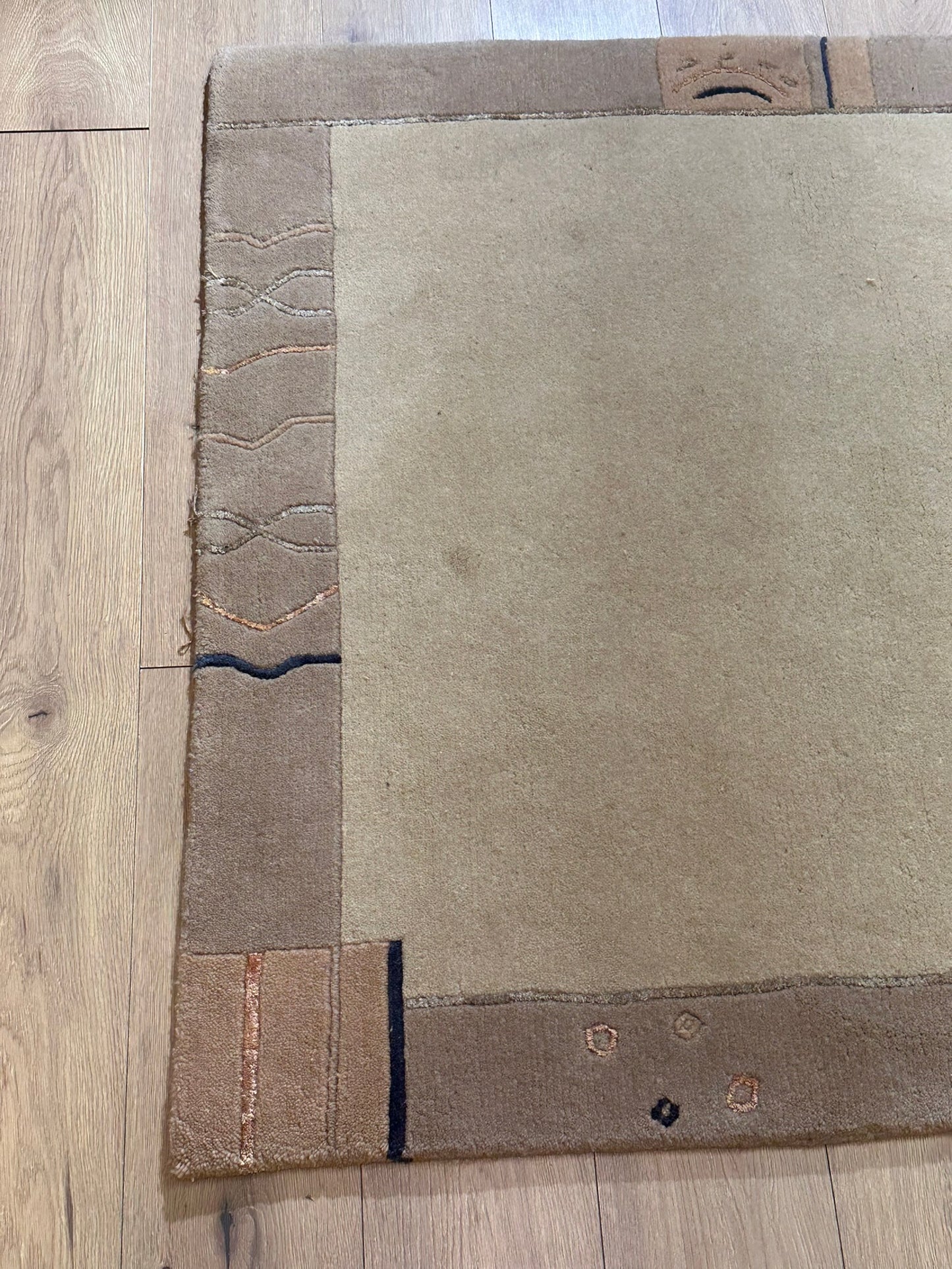Moderner Gabbeh Teppich handgeknüpft 180x120 cm
