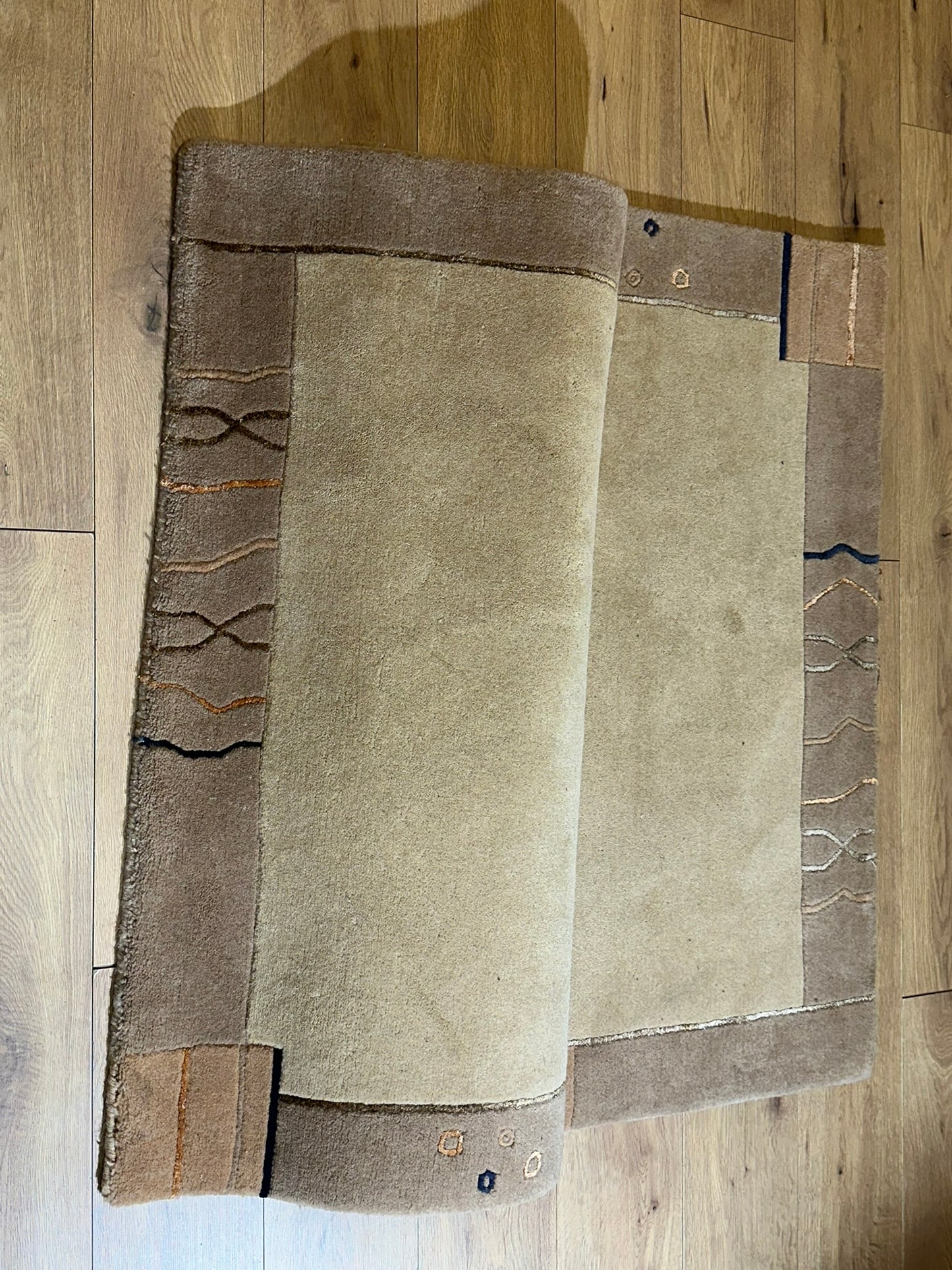 Moderner Gabbeh Teppich handgeknüpft 180x120 cm