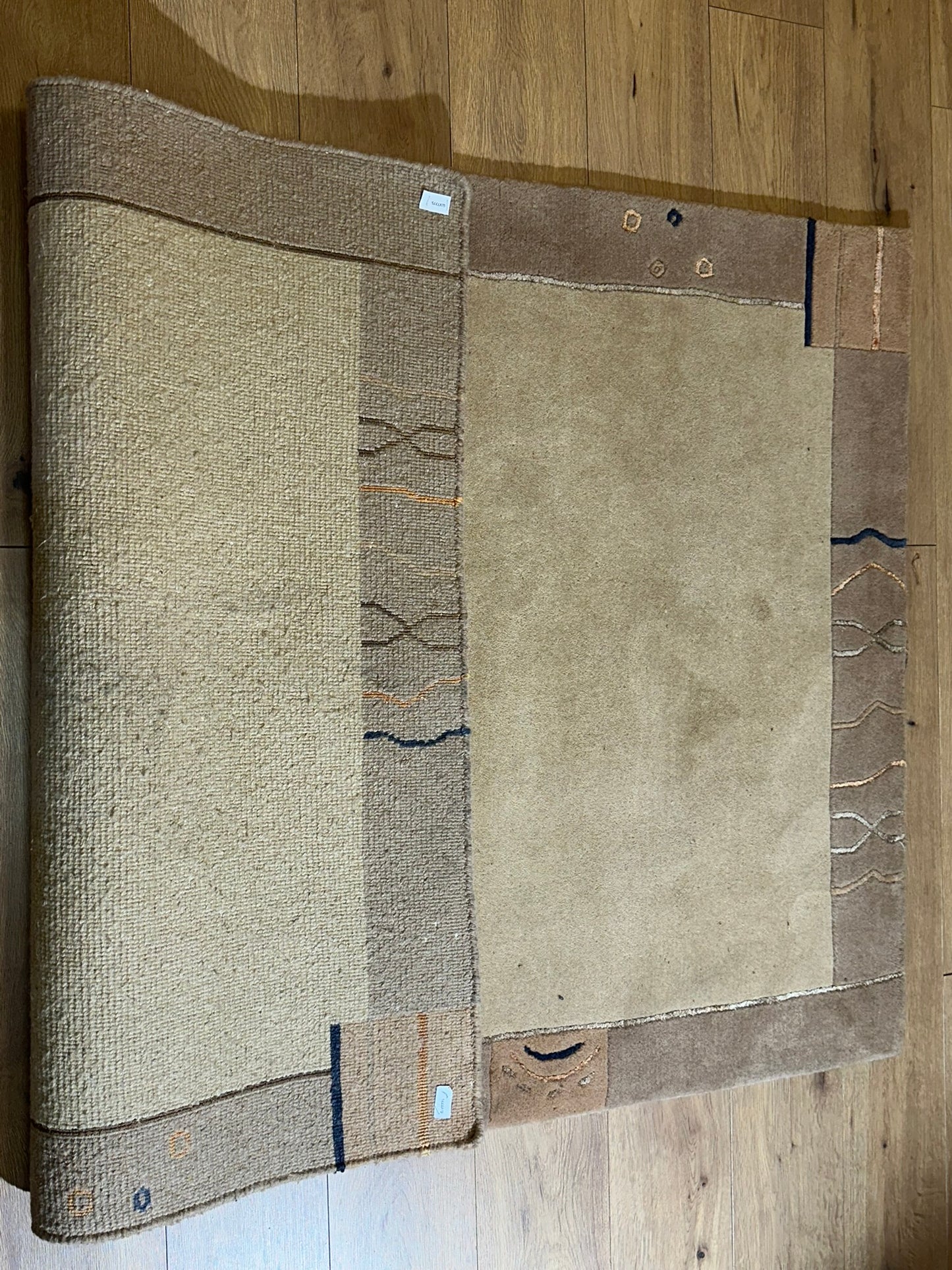Moderner Gabbeh Teppich handgeknüpft 180x120 cm
