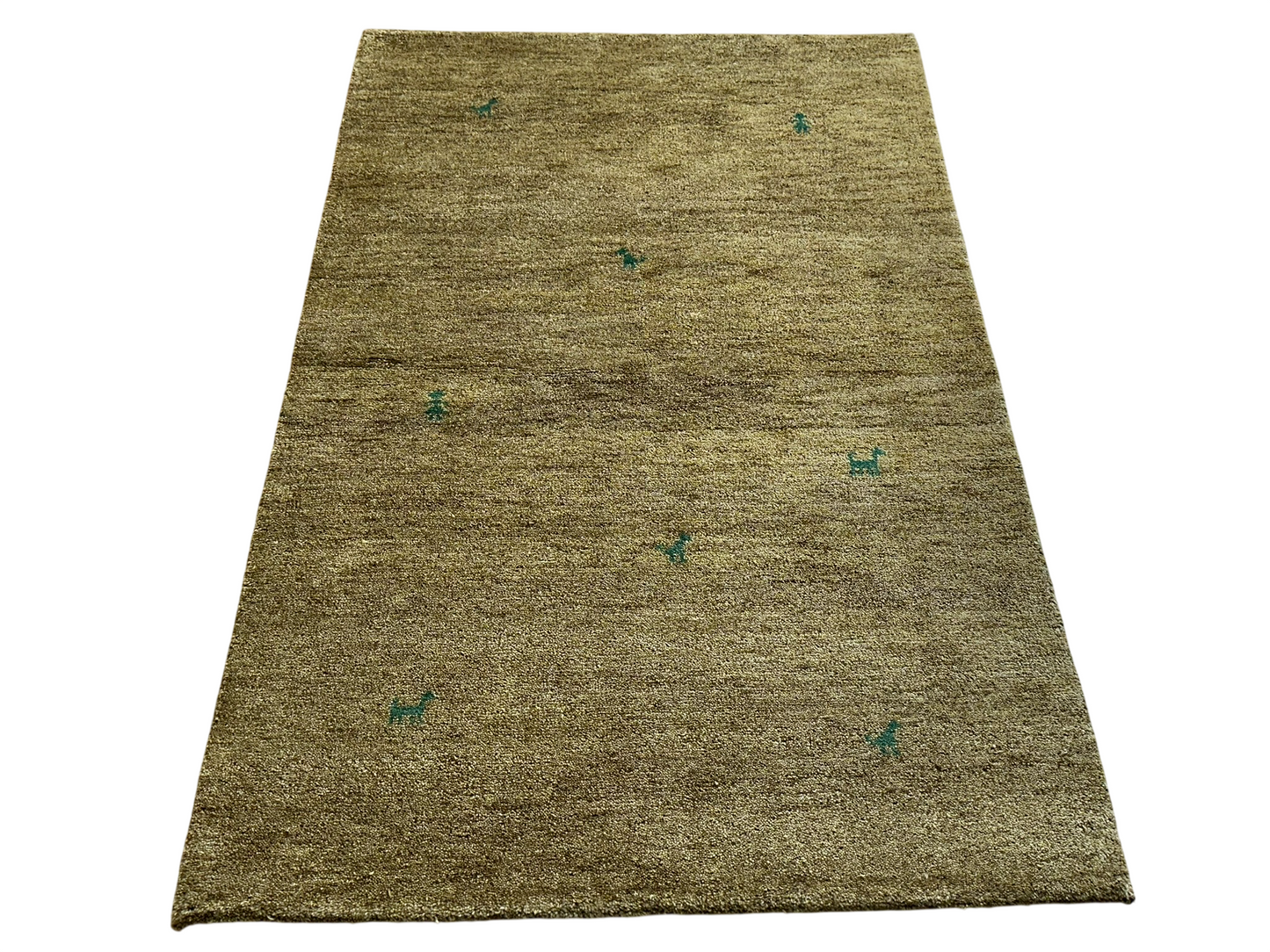 Moderner Gabbeh Teppich handgeknüpft 184x120 cm