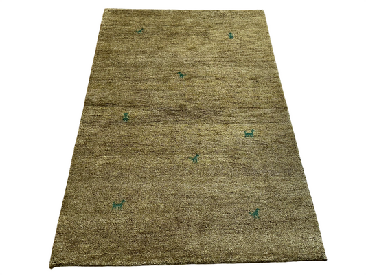 Moderner Gabbeh Teppich handgeknüpft 184x120 cm