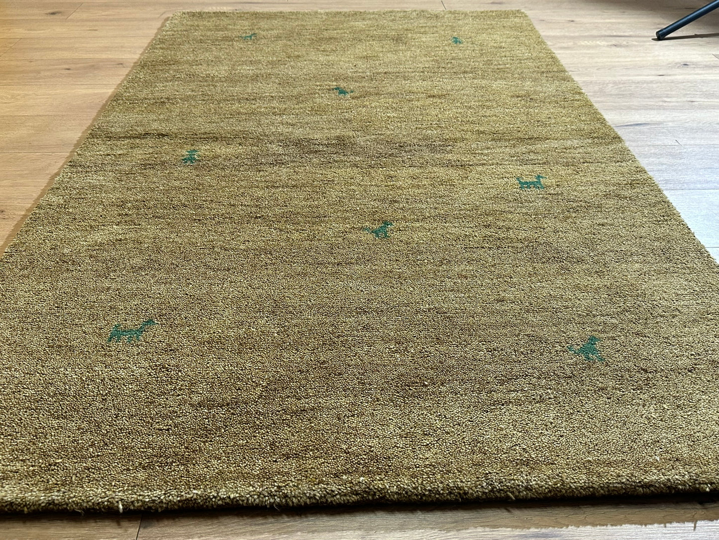 Moderner Gabbeh Teppich handgeknüpft 184x120 cm