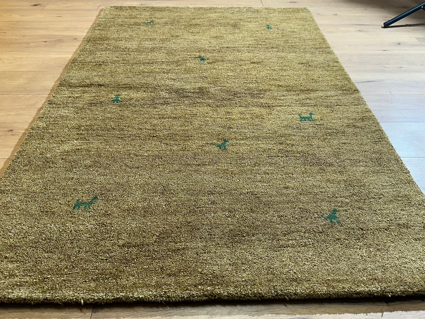 Moderner Gabbeh Teppich handgeknüpft 184x120 cm
