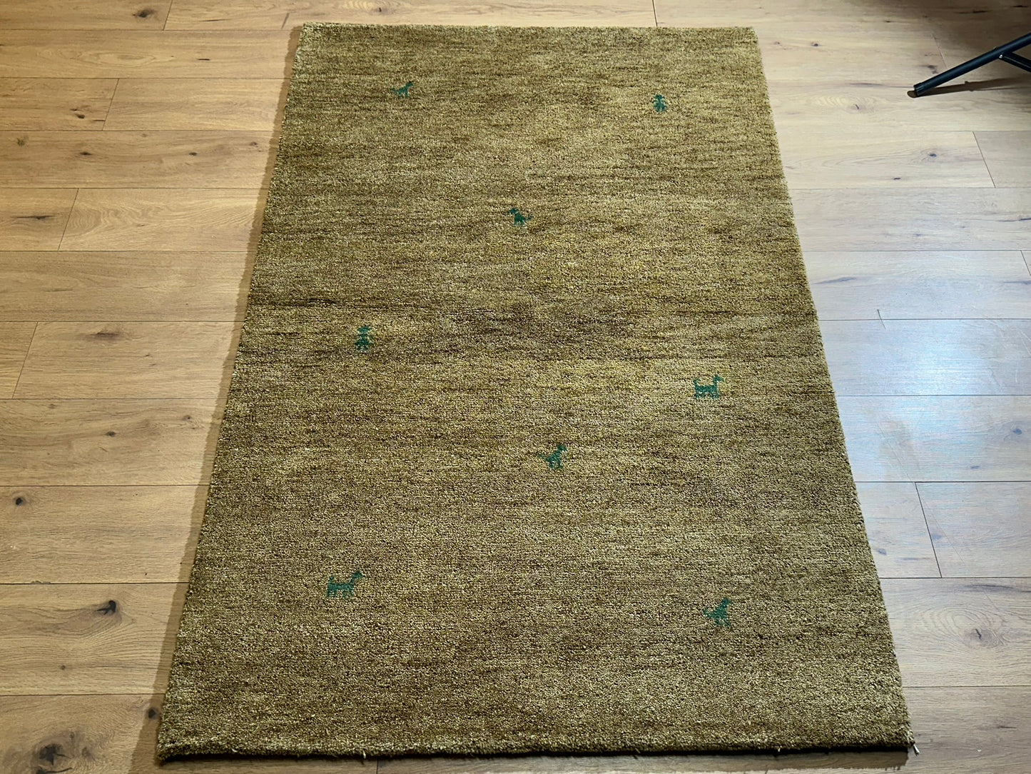 Moderner Gabbeh Teppich handgeknüpft 184x120 cm