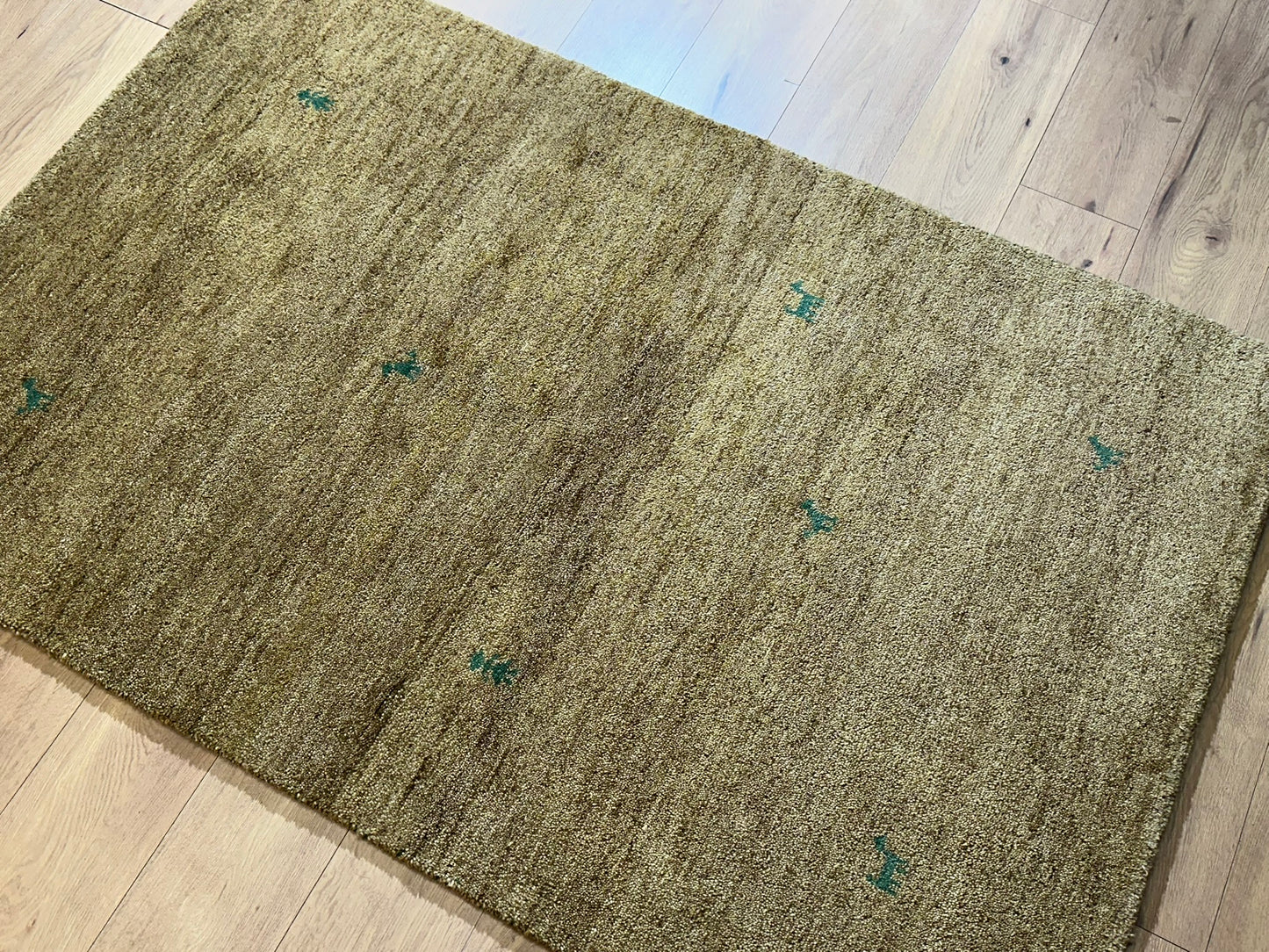 Moderner Gabbeh Teppich handgeknüpft 184x120 cm