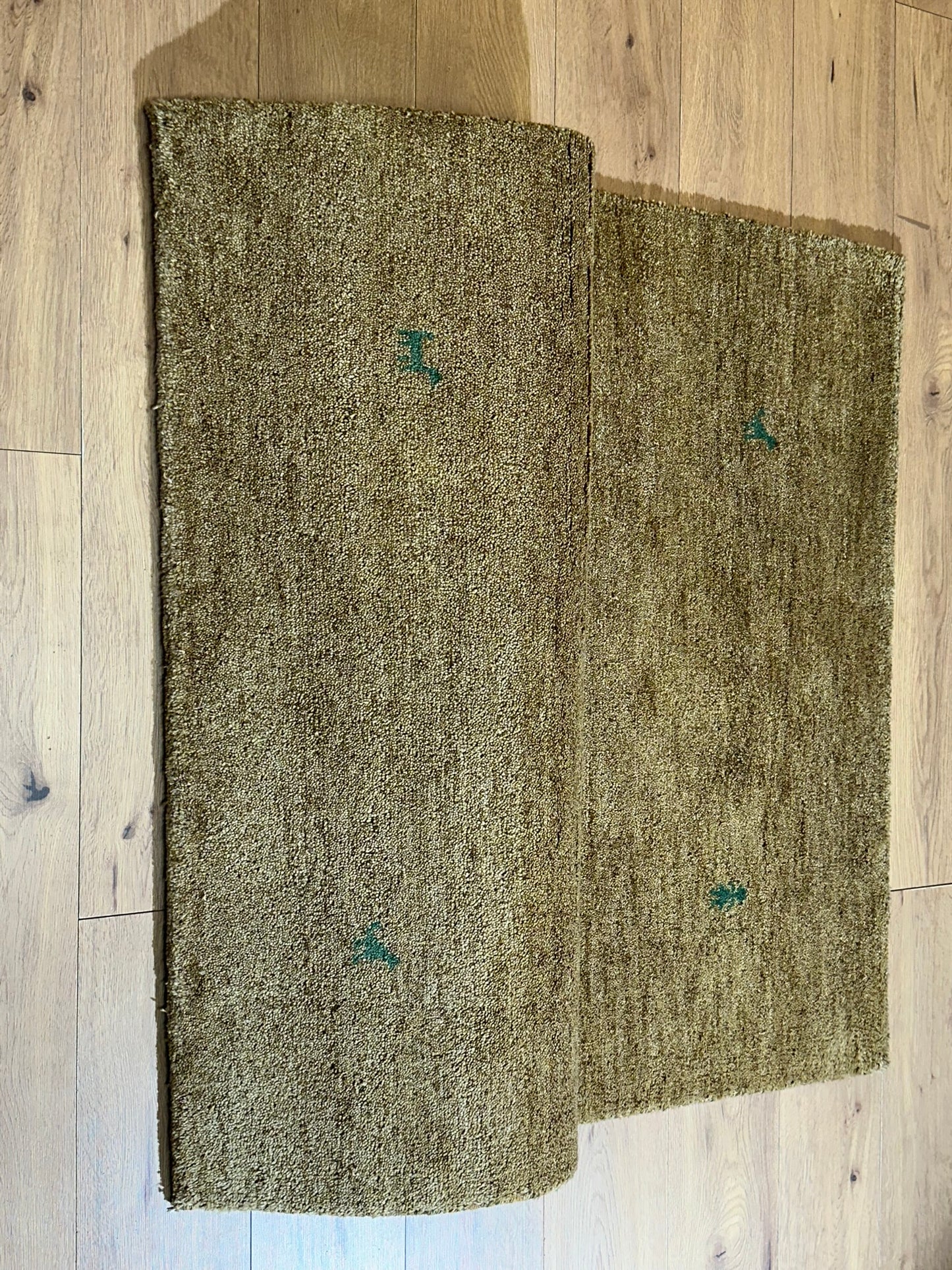 Moderner Gabbeh Teppich handgeknüpft 184x120 cm