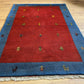 Moderner Gabbeh Teppich handgeknüpft 181x123 cm