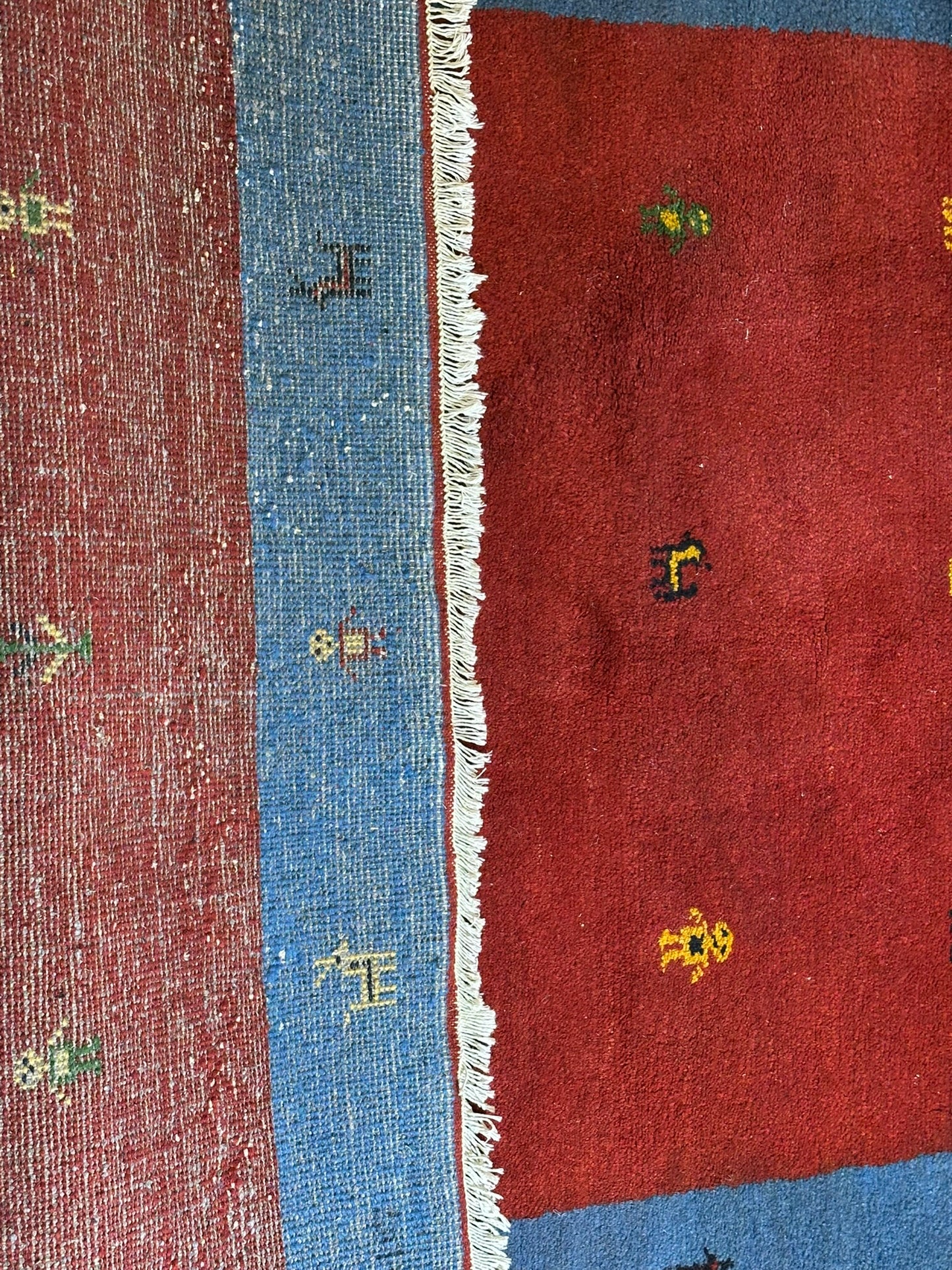 Moderner Gabbeh Teppich handgeknüpft 181x123 cm
