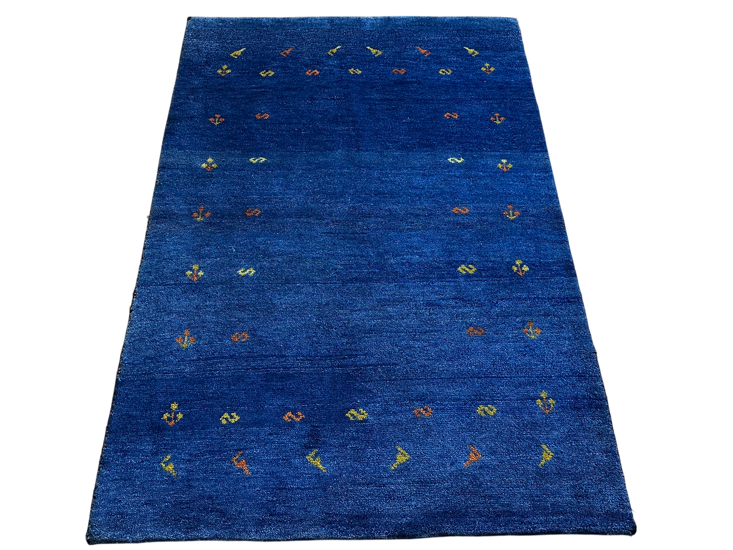 Moderner Gabbeh Teppich handgeknüpft 181x123 cm