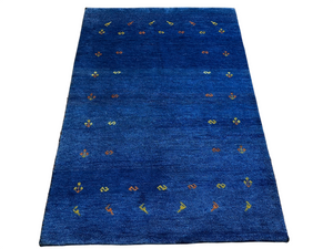 Moderner Gabbeh Teppich handgeknüpft 181x123 cm