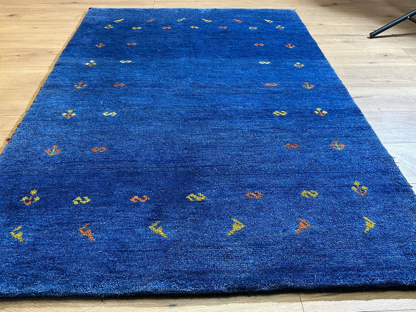 Moderner Gabbeh Teppich handgeknüpft 181x123 cm