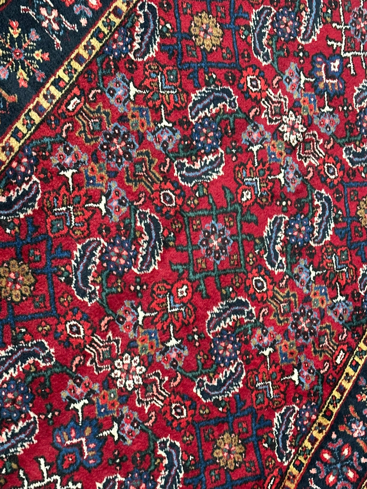 Orientteppich handgeknüpft Täbriz Läufer 340x110 cm