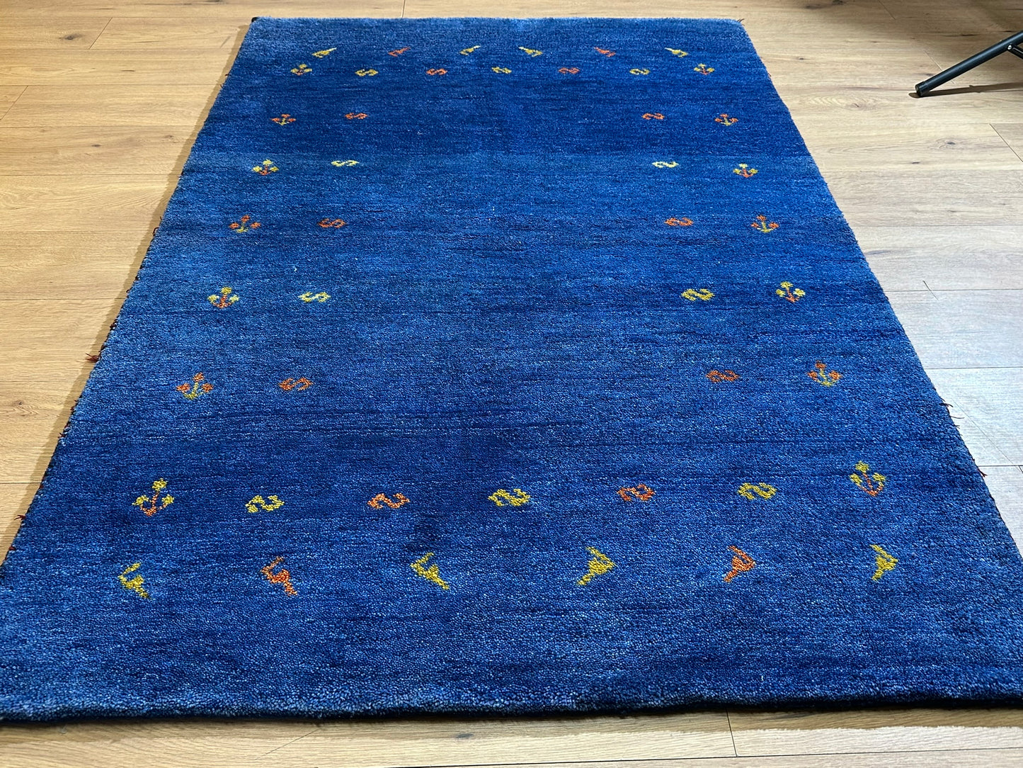 Moderner Gabbeh Teppich handgeknüpft 181x123 cm