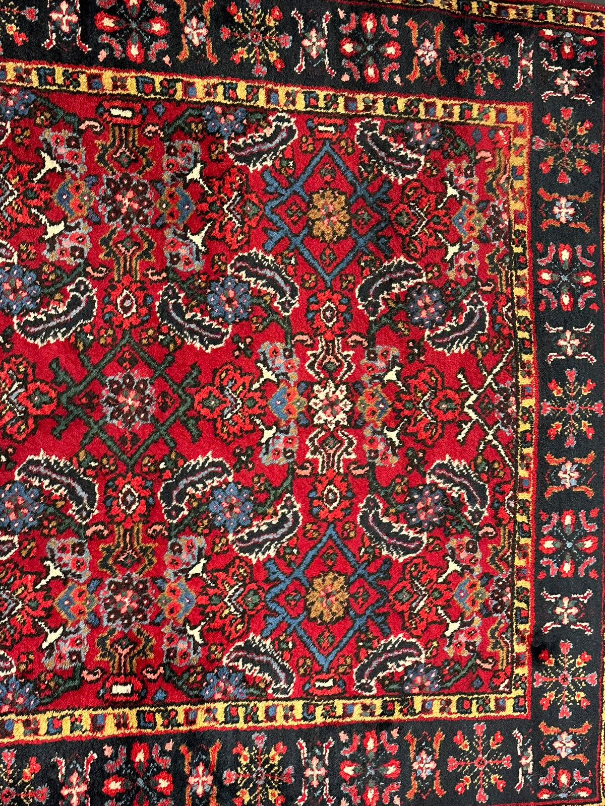 Orientteppich handgeknüpft Täbriz Läufer 340x110 cm