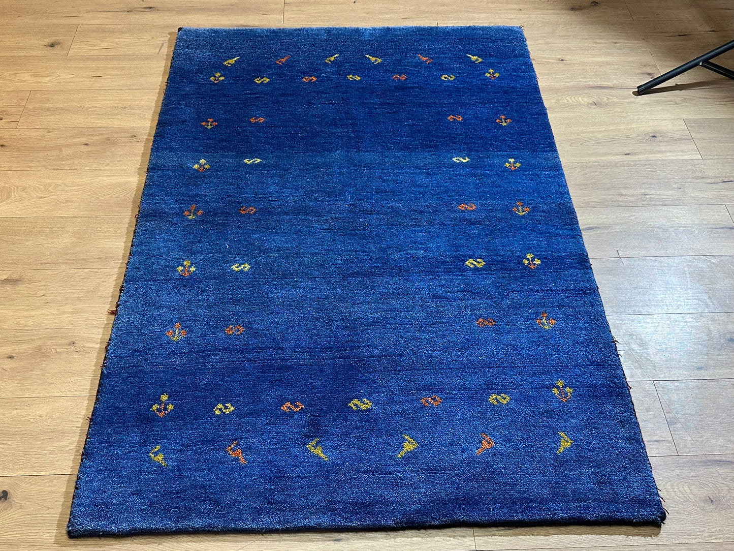 Moderner Gabbeh Teppich handgeknüpft 181x123 cm