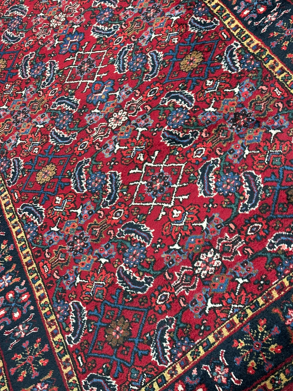 Orientteppich handgeknüpft Täbriz Läufer 340x110 cm
