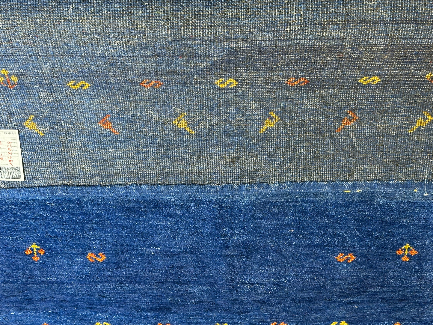 Moderner Gabbeh Teppich handgeknüpft 181x123 cm
