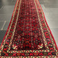 Orientteppich handgeknüpft Hamadan Läufer 395x75 cm