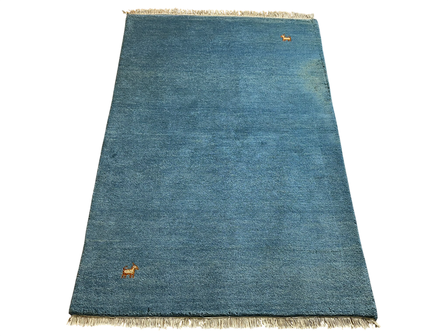Moderner Gabbeh Teppich handgeknüpft 182x123 cm