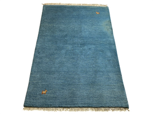 Moderner Gabbeh Teppich handgeknüpft 182x123 cm