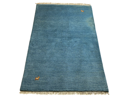Moderner Gabbeh Teppich handgeknüpft 182x123 cm