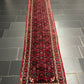 Orientteppich handgeknüpft Hamadan Läufer 395x75 cm