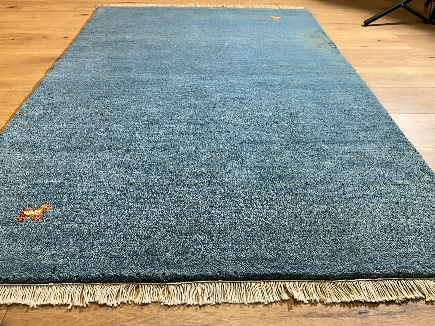 Moderner Gabbeh Teppich handgeknüpft 182x123 cm