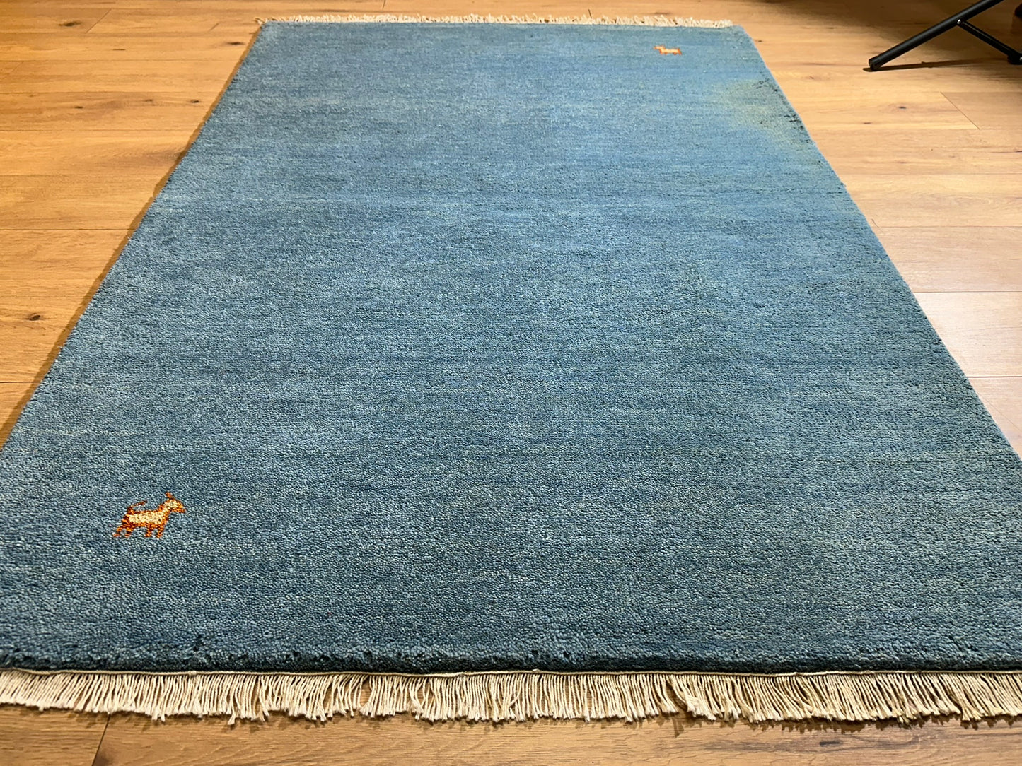 Moderner Gabbeh Teppich handgeknüpft 182x123 cm