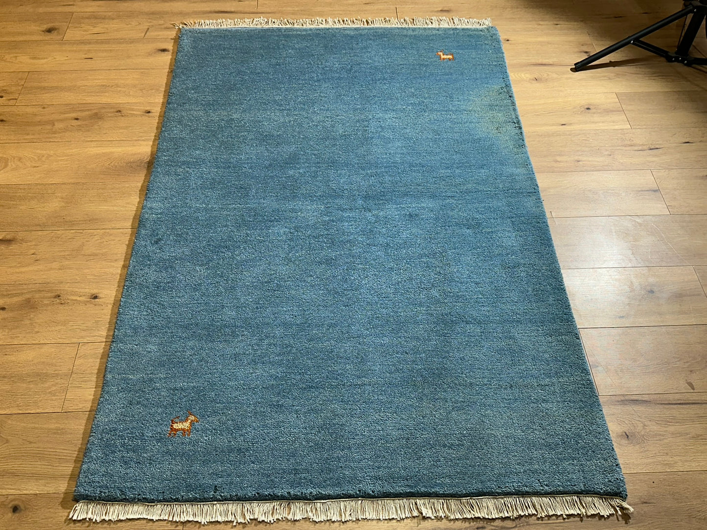 Moderner Gabbeh Teppich handgeknüpft 182x123 cm