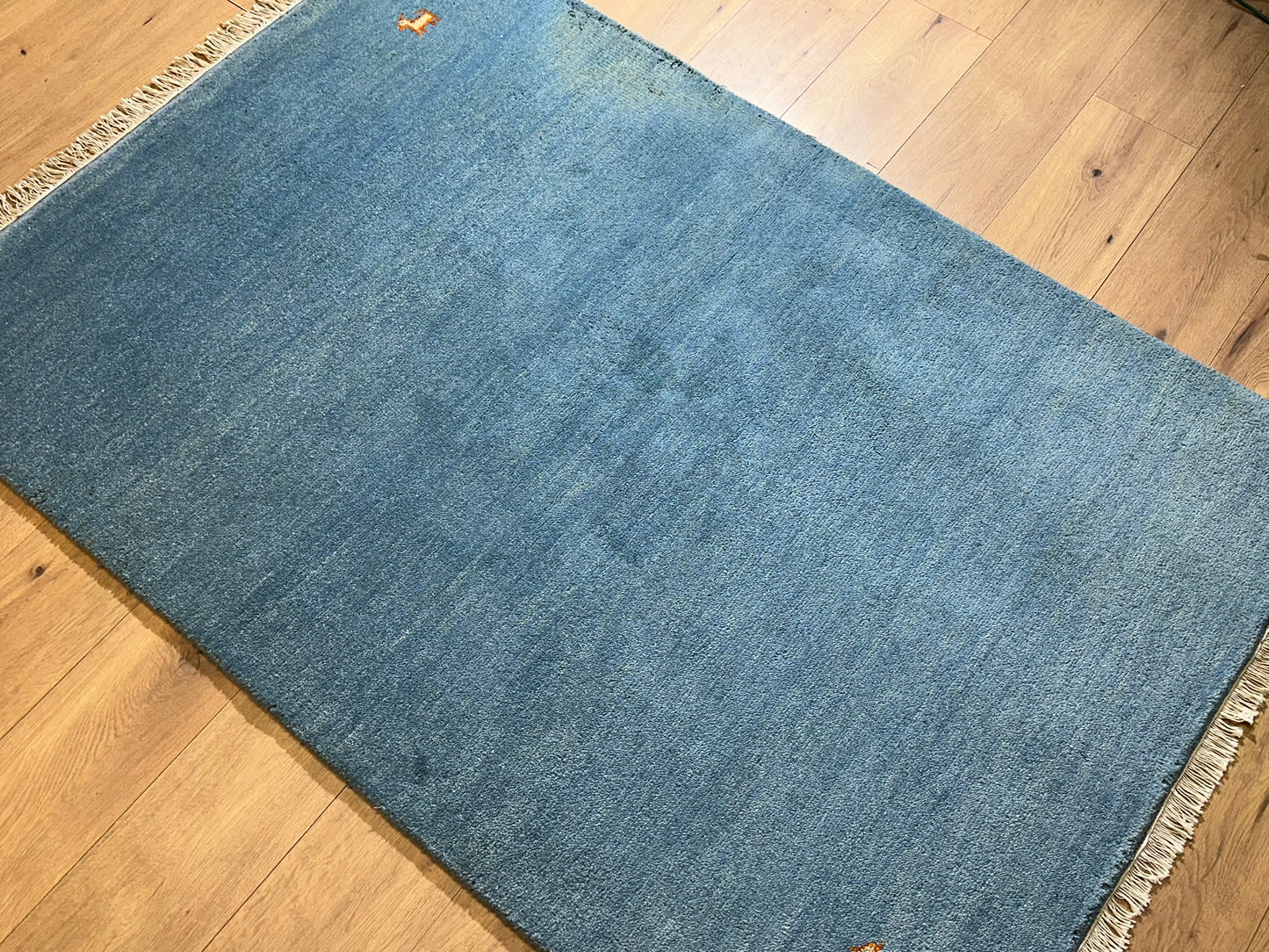 Moderner Gabbeh Teppich handgeknüpft 182x123 cm