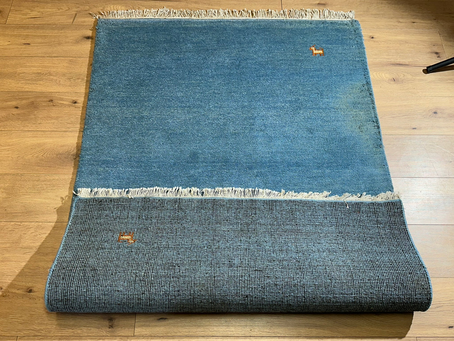 Moderner Gabbeh Teppich handgeknüpft 182x123 cm