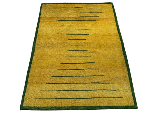 Moderner Gabbeh Teppich handgeknüpft 180x128 cm