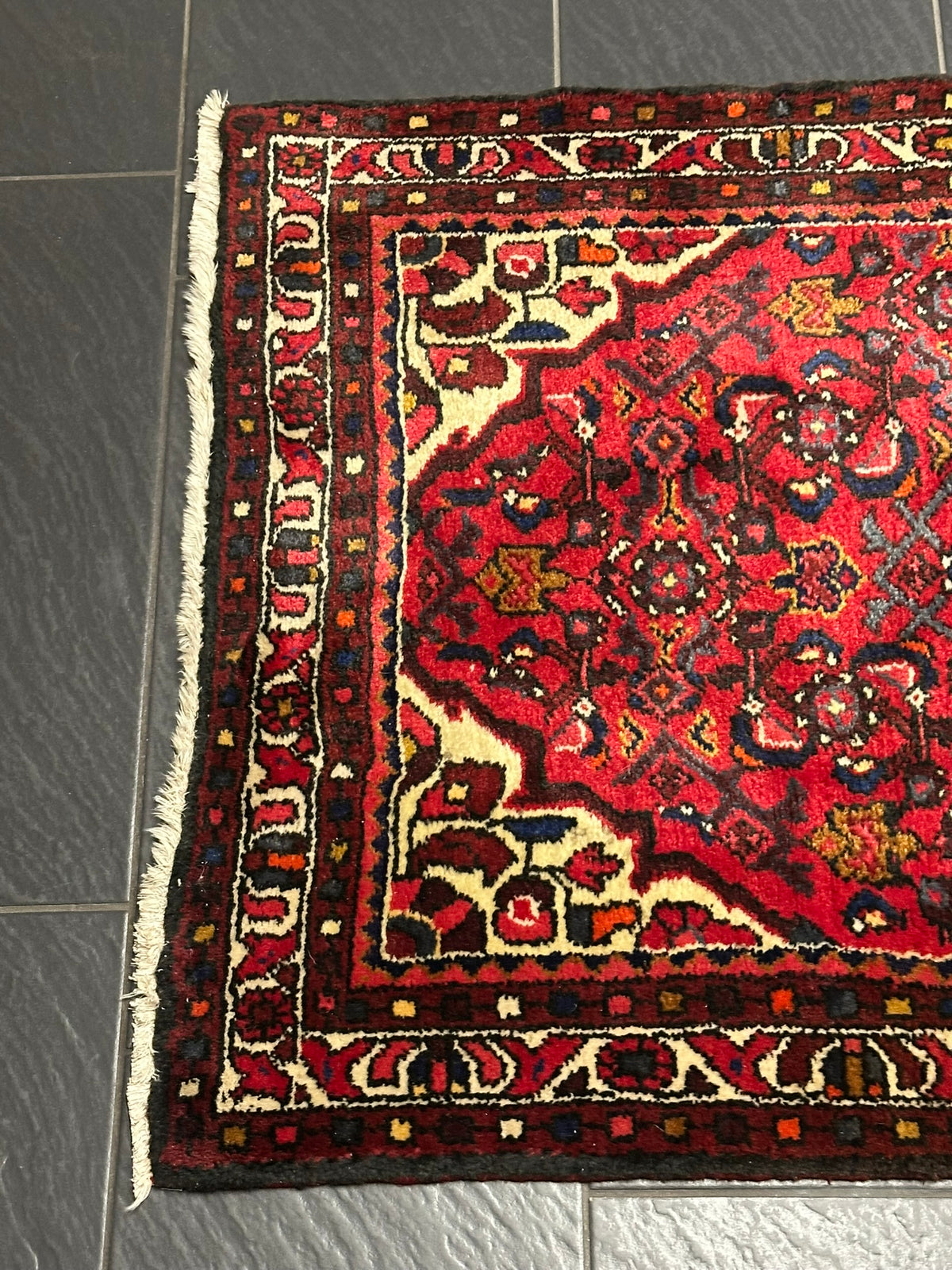 Orientteppich handgeknüpft Hamadan Läufer 400x85 cm