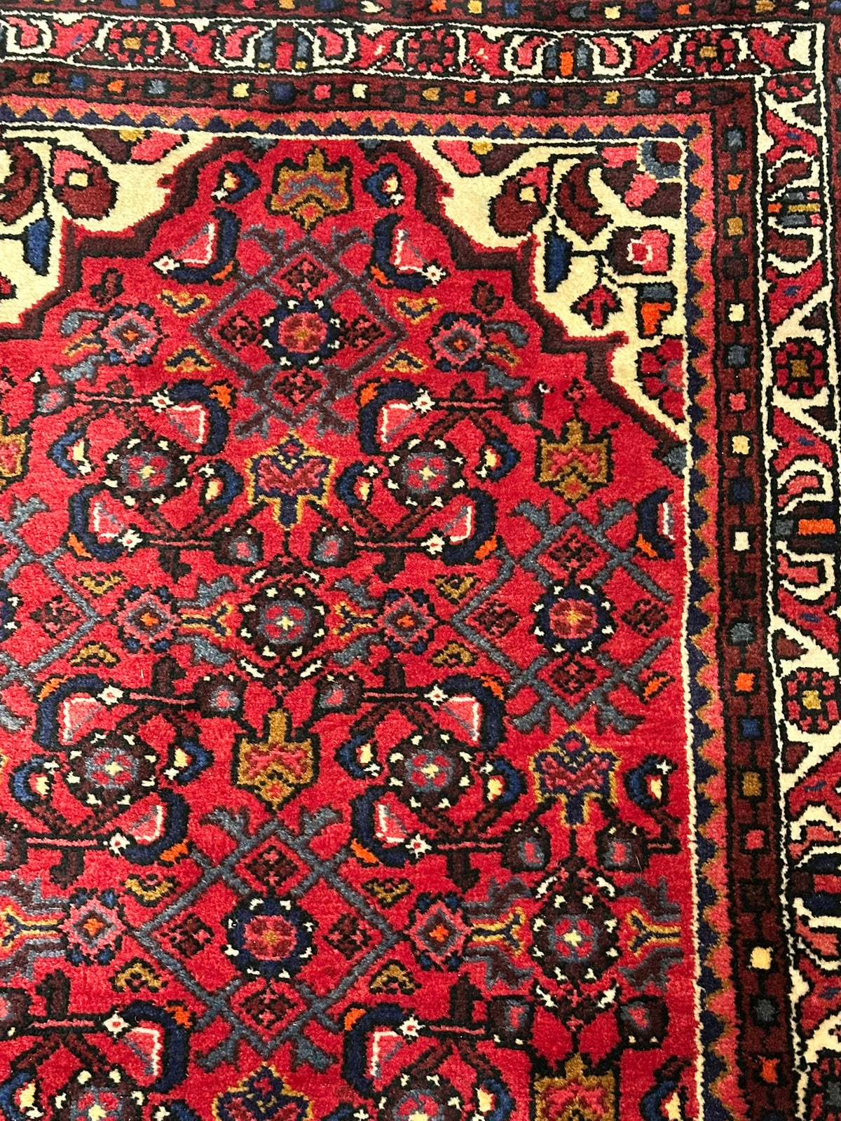 Orientteppich handgeknüpft Hamadan Läufer 400x85 cm