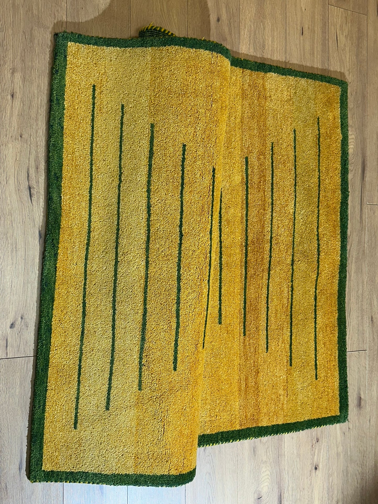 Moderner Gabbeh Teppich handgeknüpft 180x128 cm