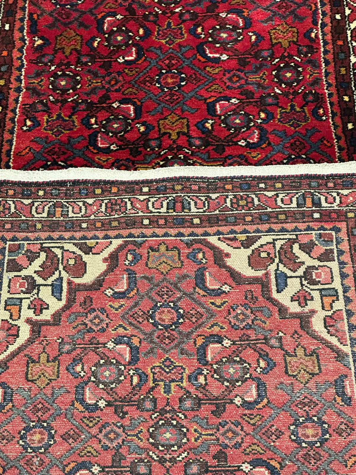 Orientteppich handgeknüpft Hamadan Läufer 400x85 cm