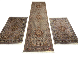 Orientteppich-Set handgeknüpft Täbriz Mahi 3-teilig (300x80 / 120x80 / 120x80 cm)