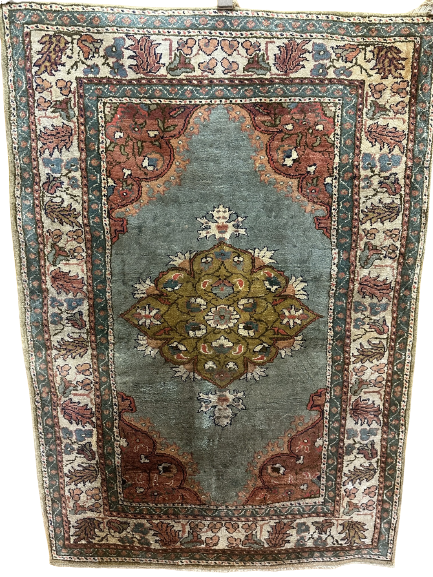 Handgeknüpfter Orientteppich Türkei Kayseri Seidenteppich 130x88cm