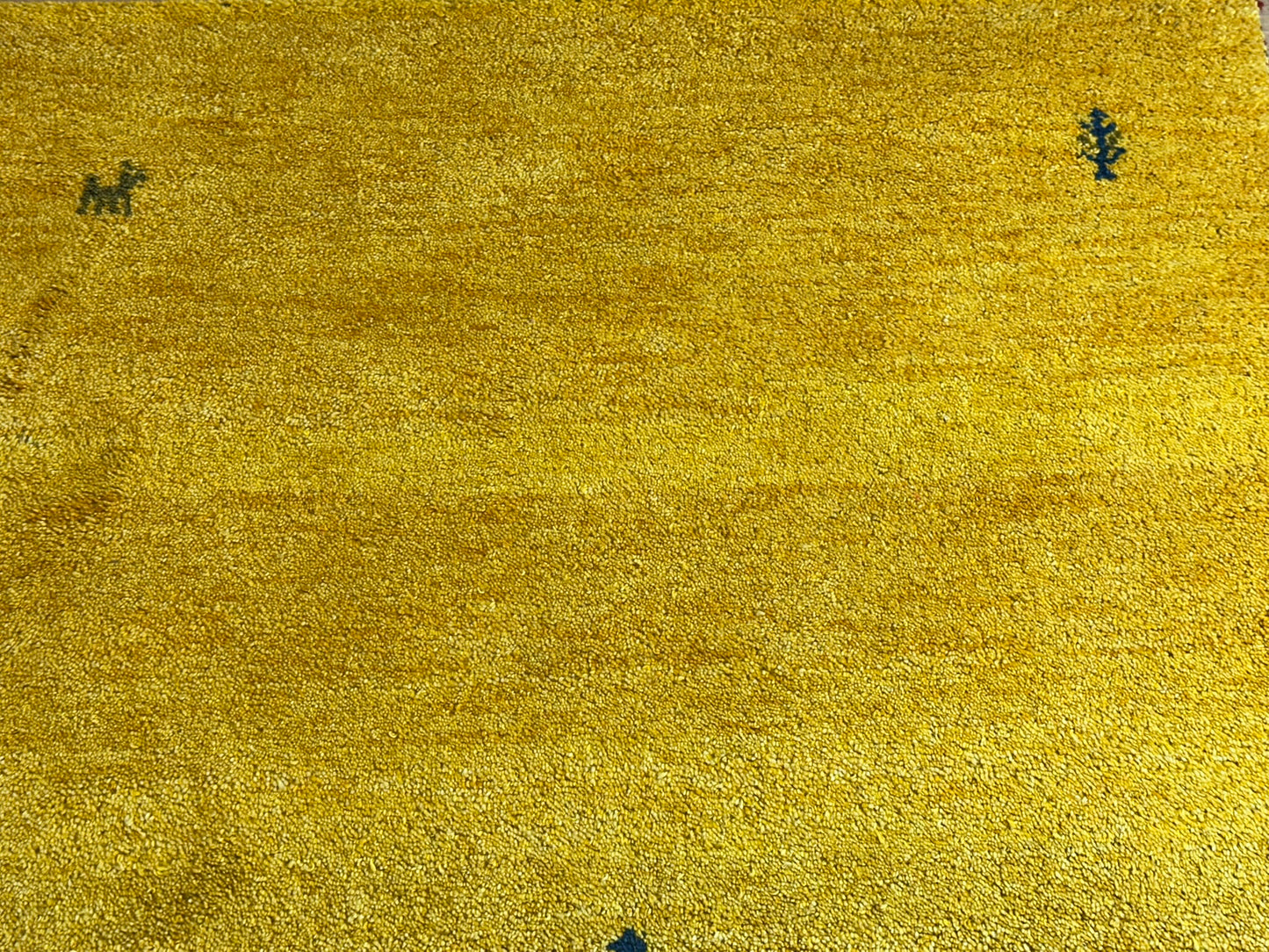 Moderner Gabbeh Teppich handgeknüpft 180x122 cm